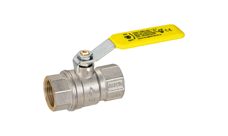 Brass ball valves for gas compliant with EN 331